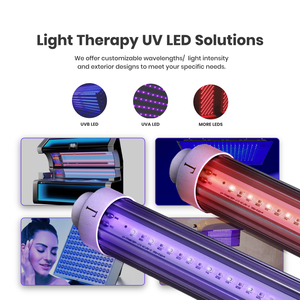 Đèn chiếu tia UV LED UVA UVB làm rám da 310 365nm, dùng cho mặt và toàn thân, di động, trị liệu bằng ánh sáng UV, tương đương giường tắm nắng - Product Image 3