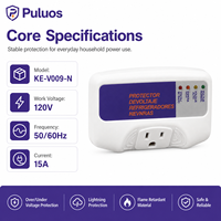 Prise de protection intelligente contre les surtensions KE-V009-N 120V 15A avec temporisation pour usage domestique