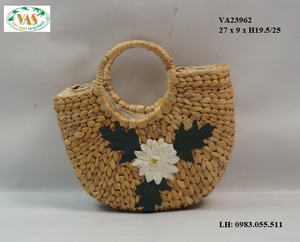 Bolso Versátil de Jacinto de Agua, Bolso Grande Tejido, Ideal para Escapadas de Fin de Semana, Compras, Suave y Ligero, Exportación Internacional - Product Image 5