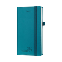 Agenda de poche gaufré écologique 2026, vue hebdomadaire, en cuir, bloc-notes personnalisé format B5, petit planificateur hebdomadaire, carnet intérieur promotionnel