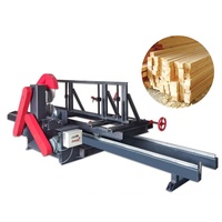 Scierie Mobile Multifonctionnelle Style Horizontal, Scie à Ruban à Lame Circulaire à Moteur Diesel pour la Découpe de Profils en Bois