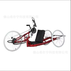 Vélo de course Speed King, cadre en alliage d'aluminium de 20 pouces, fourche rigide, selle de performance, couleur rouge, pour le cyclisme paralympique - Product Image 3