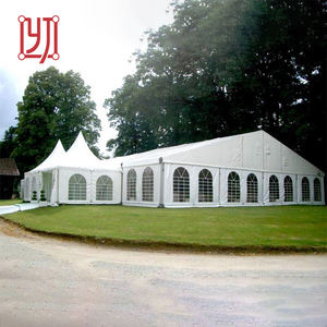 100-Seater Luxury White Wedding <b>Party</b> <b>Marquee</b> Tent with Aluminum Frame 10x12 Fireproof Outdoor Wedding Tent for Sale - Product Image 2