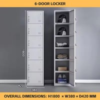 Armoire en acier à une porte, armoire de rangement en métal imperméable pour salle de sport, école, lieu de travail, organisateur durable et verrouillable