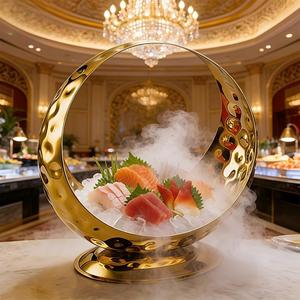 Support <span class=keywords><strong>de</strong></span> présentation <span class=keywords><strong>de</strong></span> sashimi en acier inoxydable <span class=keywords><strong>japonais</strong></span>, plateau décoratif pour fruits, fournitures pour hôtels, clubs, KTV et bars - Product Image 5