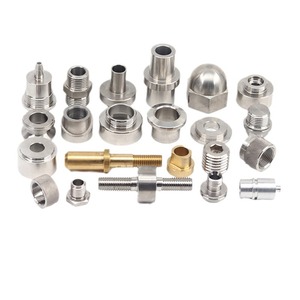 Pièces métalliques usinées sur tour CNC, raccords en laiton, composants de précision non standard, diamètre max. 46 mm, précision de finition - Product Image 1