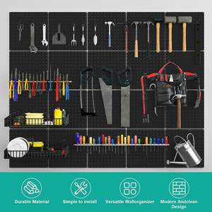 <span class=keywords><strong>Panel</strong></span> de Almacenamiento <span class=keywords><strong>Perforado</strong></span> Grande de Acero al Carbono Resistente con Recubrimiento en Polvo, Colores Personalizables, para Garaje - Product Image 2