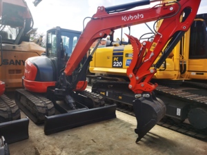 <span class=keywords><strong>Mini</strong></span>-excavatrice <span class=keywords><strong>Kubota</strong></span> KX057 de haute qualité, 5 tonnes, modèle 2022, pour l'agriculture et la construction, avec moteur, boîte de vitesses, pompe, en bon état - Product Image 1