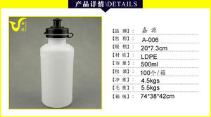Free sample Customized BPA-Free Plastic Cycling Sport <b>Water</b> <b>Bottles</b> with Eco-Friendly Features <b>for</b> the Gym or <b>Bike</b> - Product Image 4