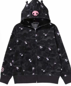 <span class=keywords><strong>Sweat</strong></span>-shirt à capuche zippé Bapaes 2026, style Y2K, motif requin, 100% coton, pour homme et femme, streetwear unisexe, haute qualité 1.1 - Product Image 4