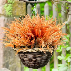 Simulación de hierba <span class=keywords><strong>persa</strong></span>, <span class=keywords><strong>caballo</strong></span> de mar, plantas de hierba, planta verde, decoración de pared, flores, hojas verdes, helechos de otoño - Product Image 3