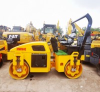 Marque chinoise 90% NEUF XMR60E Mini rouleau à double tambour 6 tonnes Moteur hybride Weichai avec moteur et pompe Prix bas Matériel de construction