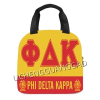 Sac à déjeuner personnalisé avec motif de la sororité Sigma Gamma Rho, sac de rangement portable à bandoulière pour usage quotidien et cadeaux de fête