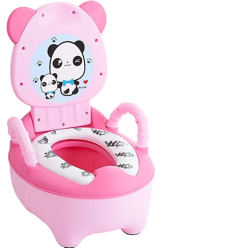 Vendita calda della fabbrica del bambino cartone animato Design portatile PP toilette facile da pulire all'aperto Bebe Toilet Training