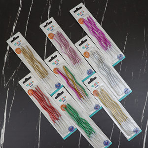 Vela <span class=keywords><strong>de</strong></span> Pastel en Espiral para Bebé, Creativa, sin Humo, <span class=keywords><strong>de</strong></span> Cera <span class=keywords><strong>de</strong></span> Parafina, Personalizada, Brillante, con Destellos, Elegante, <span class=keywords><strong>de</strong></span> Colores Arcoíris, Barata - Product Image 2