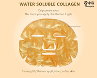 Masque Facial en Or 24K Acide Hyaluronique Profond Dissolvant Collagène Éclaircissant Hydratant