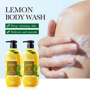 Gel douche hydratant au citron de haute qualité, marque privée, exfoliant, nettoyant, doux pour le corps - Product Image 2