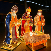 SG-RT219 Lebensgroße Figuren-Laterne Chinesische Neujahrs-Laternen-Show Themenpark-Dekorationen Religiöse Szene