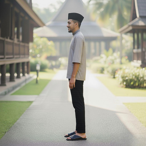 Kilang OEM Jahit Pukal Borong Kebaya Riau Casual Floral Cotton Ironless Private Label Production Muslimah Modest Set Breathable - Product Image 3