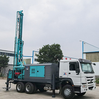 Foreuse hydraulique montée sur camion pour puits d'eau, machine de forage de 300 m de profondeur, vente directe usine