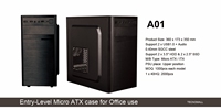 ITX/MICRO ATX Noir Micro Tour ABS SLIM BUREAU PC CASE A01 Pc Case Gaming Pour Bureau jeu Pc Cabinet