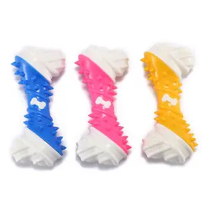 Dog toy Nylon-coated two-color chicken bone tooth cleaner stick gnawing bite resistant molar interactive pet toy