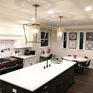 Ian K. Fowler presdio 1 luce 18 pollici a mano in ottone antico Foyer lanterna plafoniera - Product Image 4