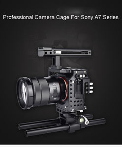 Kit de jaula profesional para cámara Dslr con mango estabilizador de vídeo para <span class=keywords><strong>Sony</strong></span> A7 Series A7s A7r3 a7iii a7m3 - Product Image 6