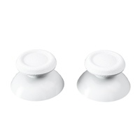 EXtremeRate Blanc Remplacement 3D Joystick Thumb Sticks Analogique pour PS5 pour PS4 Slim Pro Controller