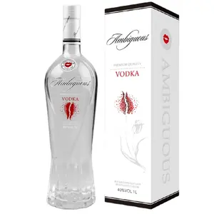 Private Label Premium Chinese Dubbelzinnige Leverancier Productie Aangepaste Fles Fabrikanten Alcohol Drank Wodka Te Koop