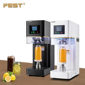 FEST High Speed Food Grade Stainless Steel Efficient Sealing Wheel Can Sealer Bubble Tea Can Sealing Machine