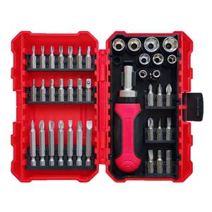 Lixin 40-Piece Ratchet <b>Screwdriver</b> Set 1/4 In Socket Bit Set Metric Household Repair Tool Hand <b>Powered</b> - Product Image 4
