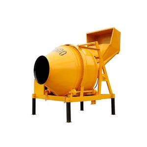 Mobile Automatic Drum Type Mixer stainless Steel Cemment Plastic Drum Mixer With Diesel Motor
