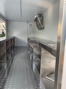 OEM Remorque de vente ambulante de 16 pieds de long, chariot de vente de nourriture de rue, chariot de gelato, camion de nourriture halal et végétalien avec de grands fenêtres de vente, à vendre aux États-Unis - Product Image 6