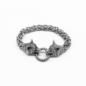 Pulsera de acero de titanio con cabeza de lobo yunnique, joyería Punk Hip Hop para hombre, regalo, pulsera de cadena a la moda - Product Image 5