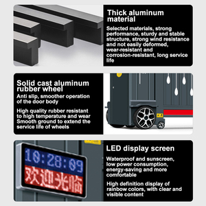Puerta Corredera de Seguridad <span class=keywords><strong>Industrial</strong></span> Eléctrica Automática de Aluminio Plegable por Segmentos - Product Image 3