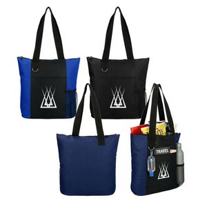 Custom Eco-Friendly Fashionable Korean Style <b>Canvas</b> Handbag Sewing Zipper Closure Shopping Tote Bag for Promotional - Product Image 1