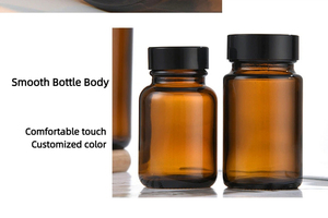 Emballage personnalisé, flacons en verre plat de haute qualité, flacons à capsules, flacons cosmétiques <span class=keywords><strong>vides</strong></span>, bouchon à vis, impression sur écran, sérigraphie - Product Image 3