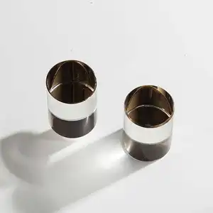 Bouteille de parfum en verre personnalisée de luxe Dexi bouteille de parfum unique transparente en cristal de corps de forme cylindrique