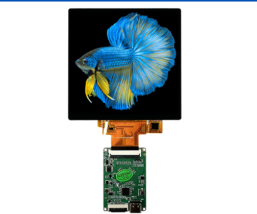 4 Inch 720x720 Square Capacitive Touch LCD HMI Display 3.3V TTL Interface Panel for Industrial Medical Smart Home