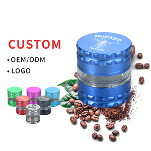 Custom Aluminum Alloy Cigarette Grinder 4 Layer Tobacco Crusher Portable <b>Smoking</b> Accessory OEM ODM Logo - Product Image 1