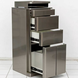 Modern Multi Layer Storage <b>Tool</b> Cabinet Hair Salon Specific Stainless Steel Drawer Cart Ironing Dyeing Table Beauty Storage Rack - Product Image 1