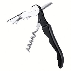 Tire-bouchon personnalisé avec coupe-capsule et ouvre-bouteille, 5 pouces de long, charnières en acier inoxydable, clé à vin pour serveurs - Product Image 3