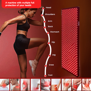 Panel de Terapia de Luz Roja de 6000W, Dispositivo LED de Infrarrojo Cercano de 660nm y 850nm, Frecuencia Ajustable de 1-999Hz, con Soporte, Temporizador y <span class=keywords><strong>Control</strong></span> Remoto - Product Image 4