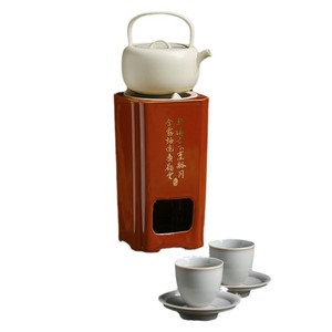 Juego de estufa de cerámica para té con tetera y tazas resistentes al calor para preparar té al aire libre - Product Image 5
