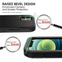 Coque de protection robuste et résistante 3-en-1 antichoc pour iPhone X XR 11 12 13 15 16 17 Max – Vente en gros