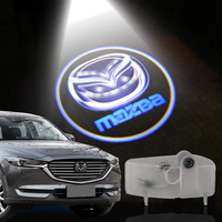 Projecteurs LED de logo pour portières de voiture Mazda – Accessoire sans fil, lampe d'accueil, éclairage fantôme 3D, projecteurs de courtoisie