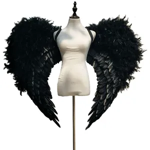 Angel Wings for Crafts Adult Angel Demon Wings Role Play Feather Black Event and Party Supplies Disco Plastic Easter Eggs CN;HEN