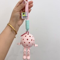 Porte-clés de pickleball portable en nid d'abeille, mignon et léger (16 mm), accessoire sportif très prisé pour le divertissement ou comme cadeau