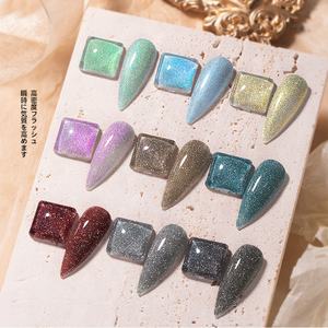 JTING Esmalte de Uñas en Gel con Diamantes Disco de 9 Colores, Gel Brillante Reflectante, Marca Privada, Efecto Destello Intenso, Gel UV Brillante - Product Image 5